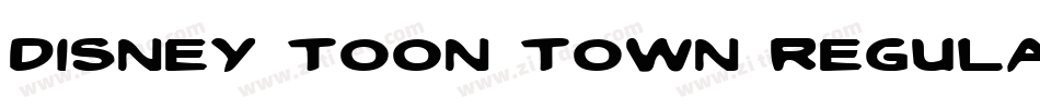 Disney Toon Town Regular字体转换